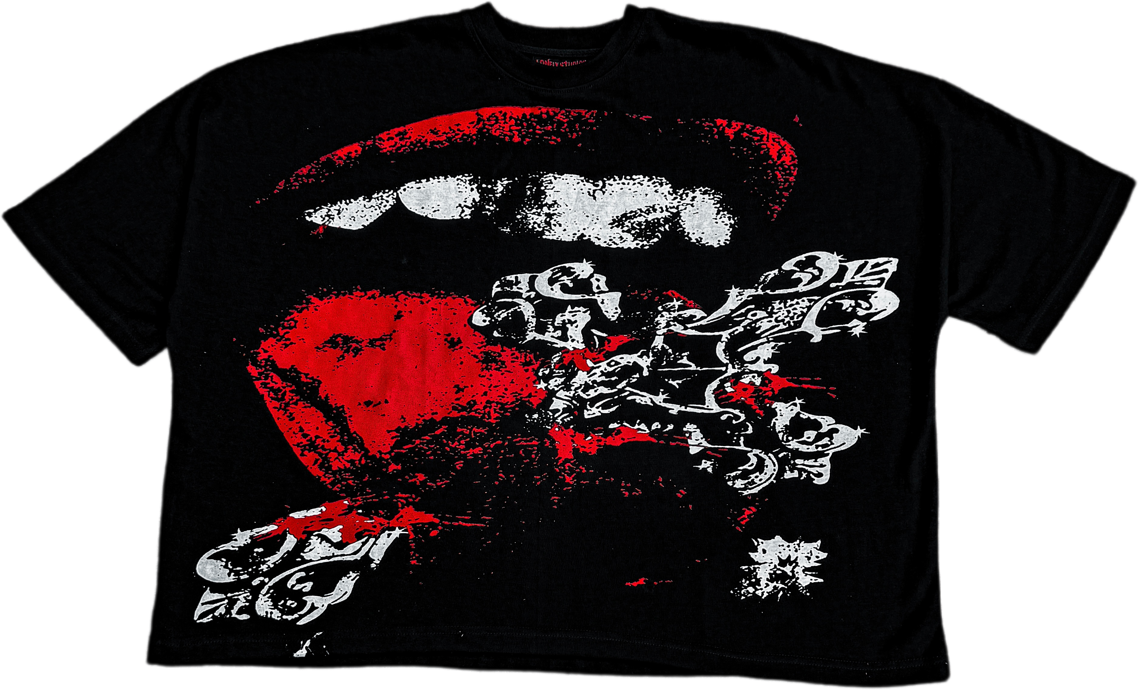 Lonelyy Studios Blood Splat Tee Black